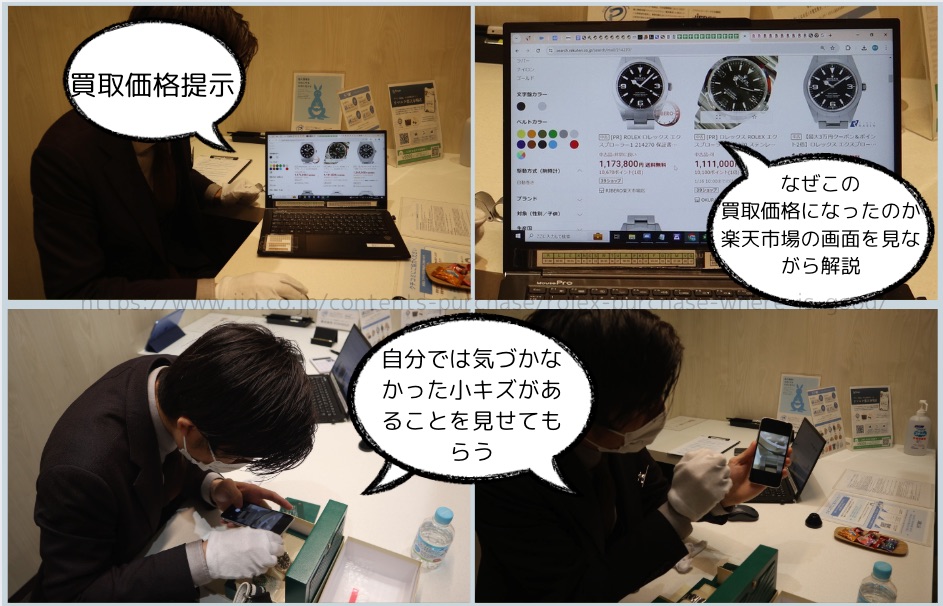 買取手順④買取価格提示後交渉をし、納得できる金額であれば買取完了